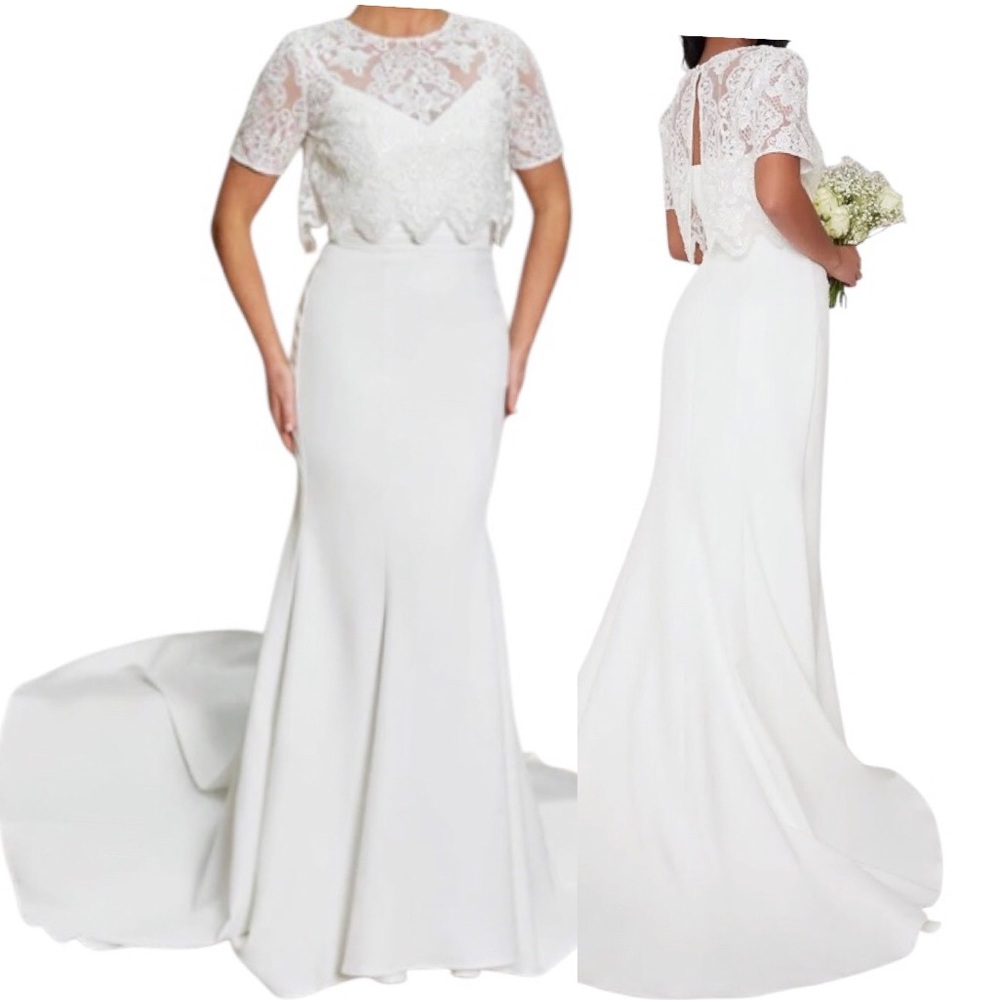 NWT Modcloth With Lasting Joy Wedding Dress Size 18 White